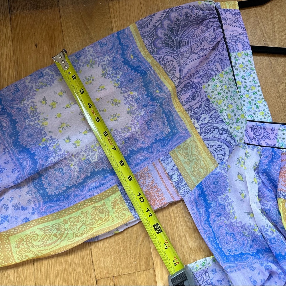 Asos Design Patchwork Pattern Blouse - Us Size 8 - image 6